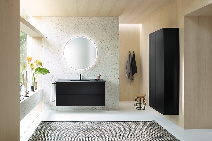 Compact vanity solution from burgbad’s sys30 collection