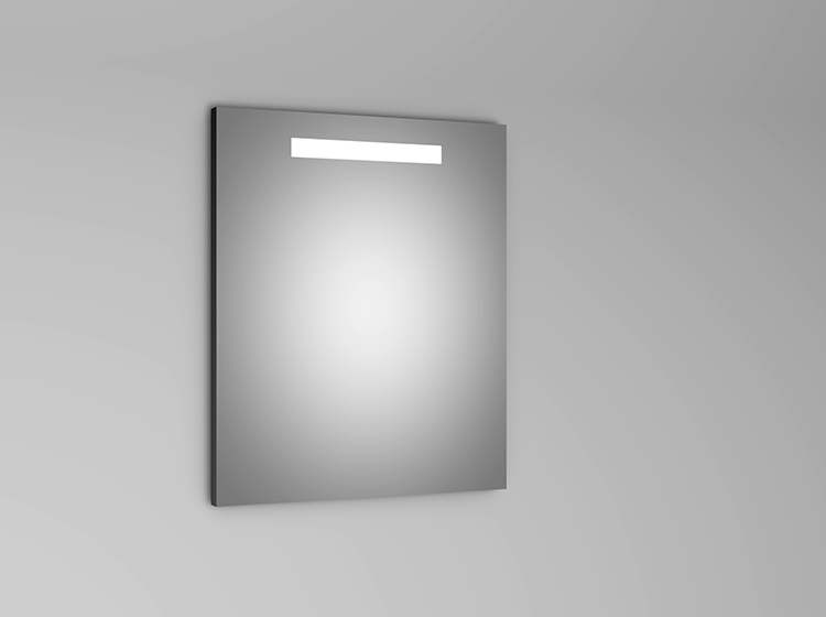 Leuchtspiegel mit horizontaler Beleuchtung