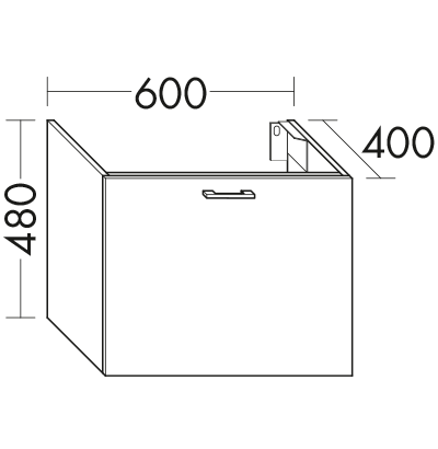 Vanity Unit For Countertop Wvil060 Bathroom Furniture Serie Sys30